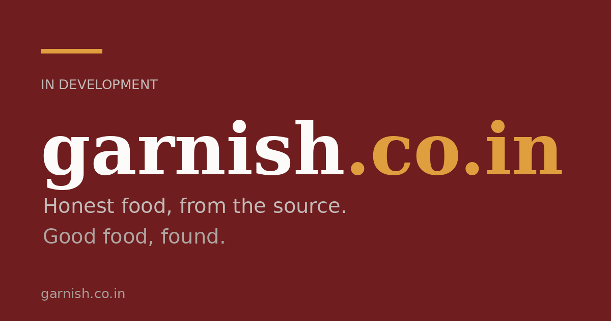 Link preview image for garnish.co.in